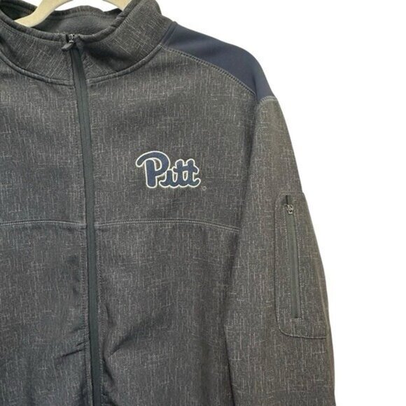 Colosseum Athletics Pitt Panthers Men’s L Full Zip Jacket Softshell Embroidered - Picture 4 of 8
